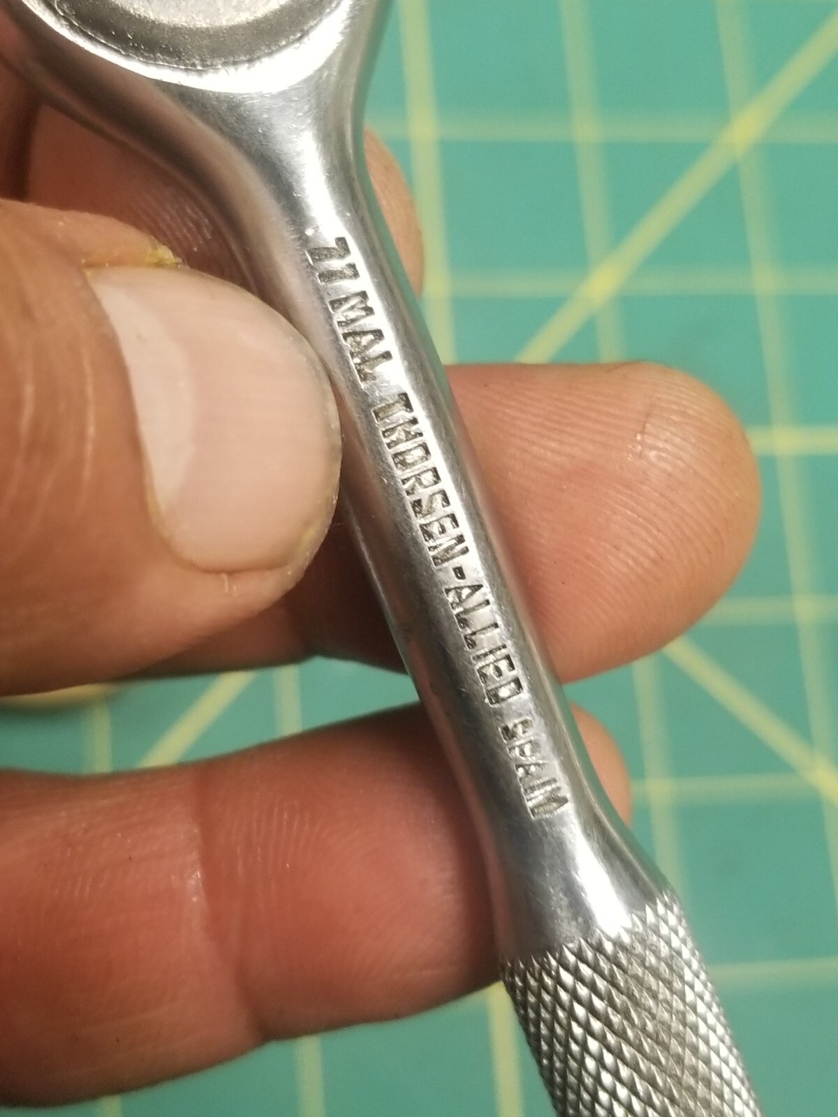 Vintage Thorsen No. 77 MC 1/4” Drive Ratchet Wrench Made In Spain