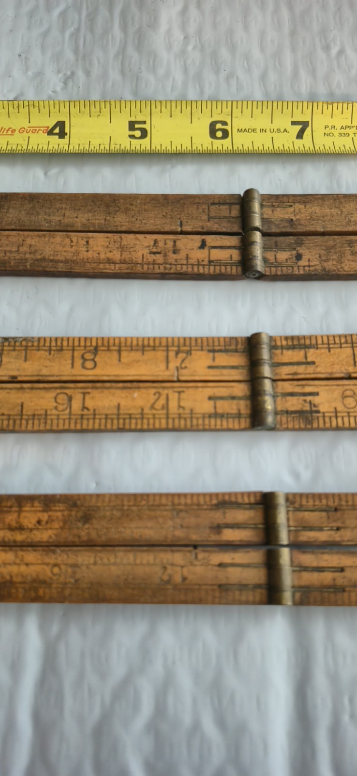 Vtg. Stanley Rule And Level Co #51, 24″ Folding Ruler & 2 Others