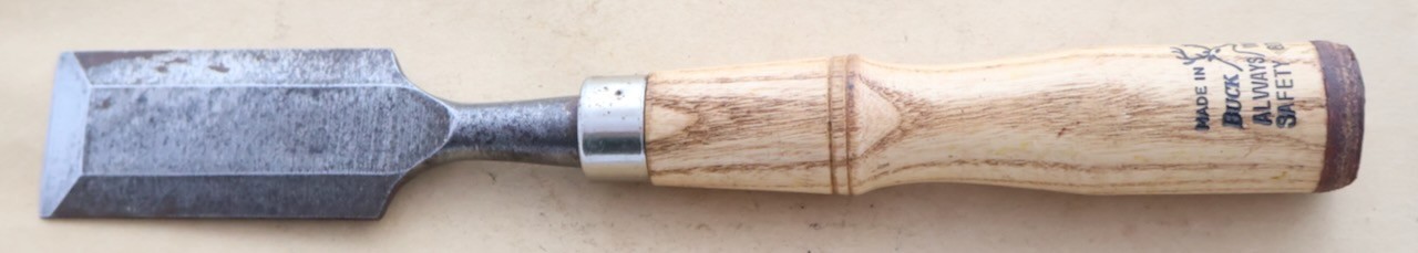 1 1/2” Buck Bros (Antlered Deer Logo) Beveled Edge Wood Chisel / MTT