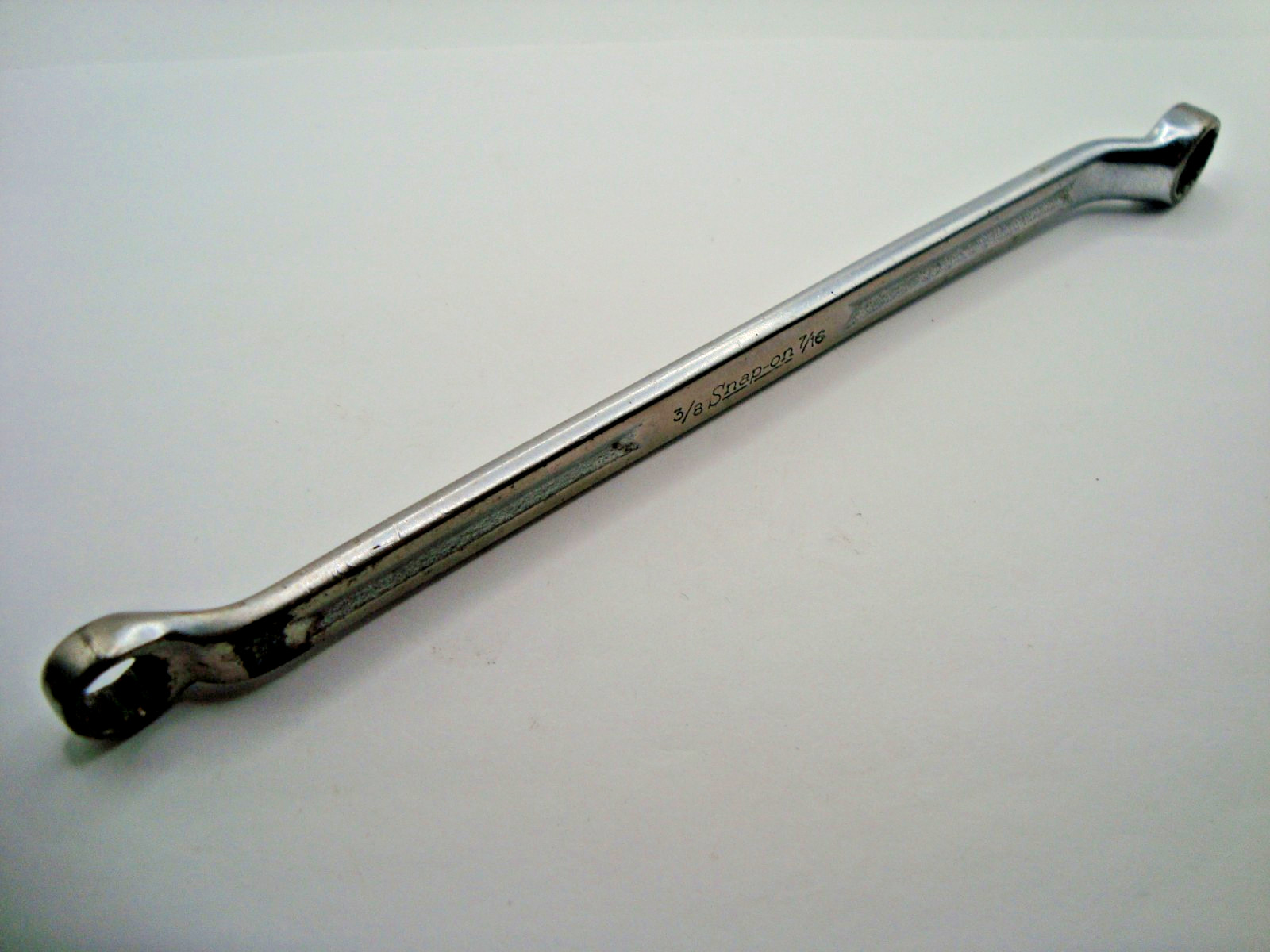 SNAP ON XV1214 3/8″ x 7/16″ OFFSET BOX END WRENCH / 12 POINT / 7-3/4″ LONG / USA