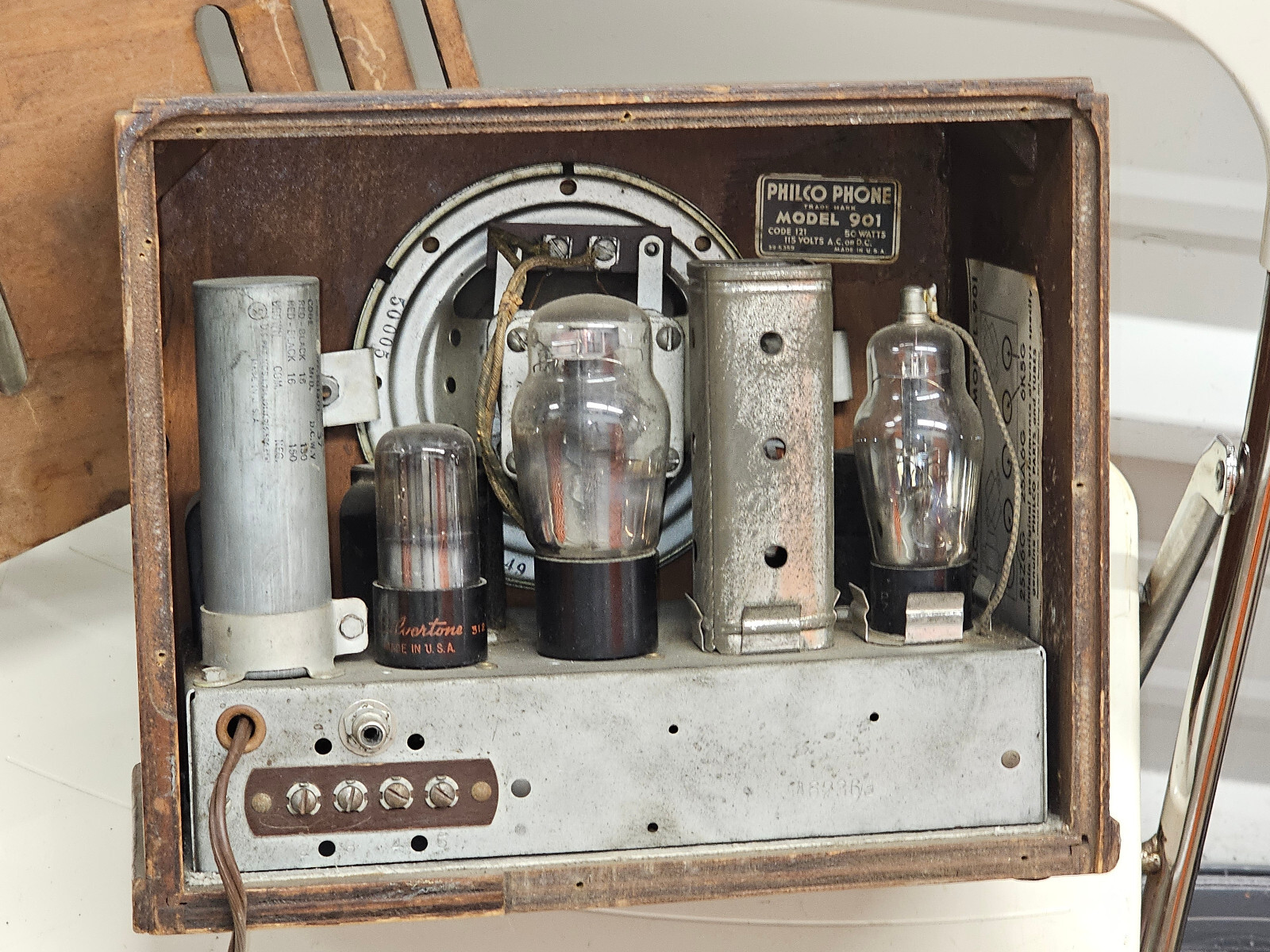 PHILCO PHONE 901 / WESTERN ELECTRIC TELETALK TUBE AMPLIFIER (WORKS)