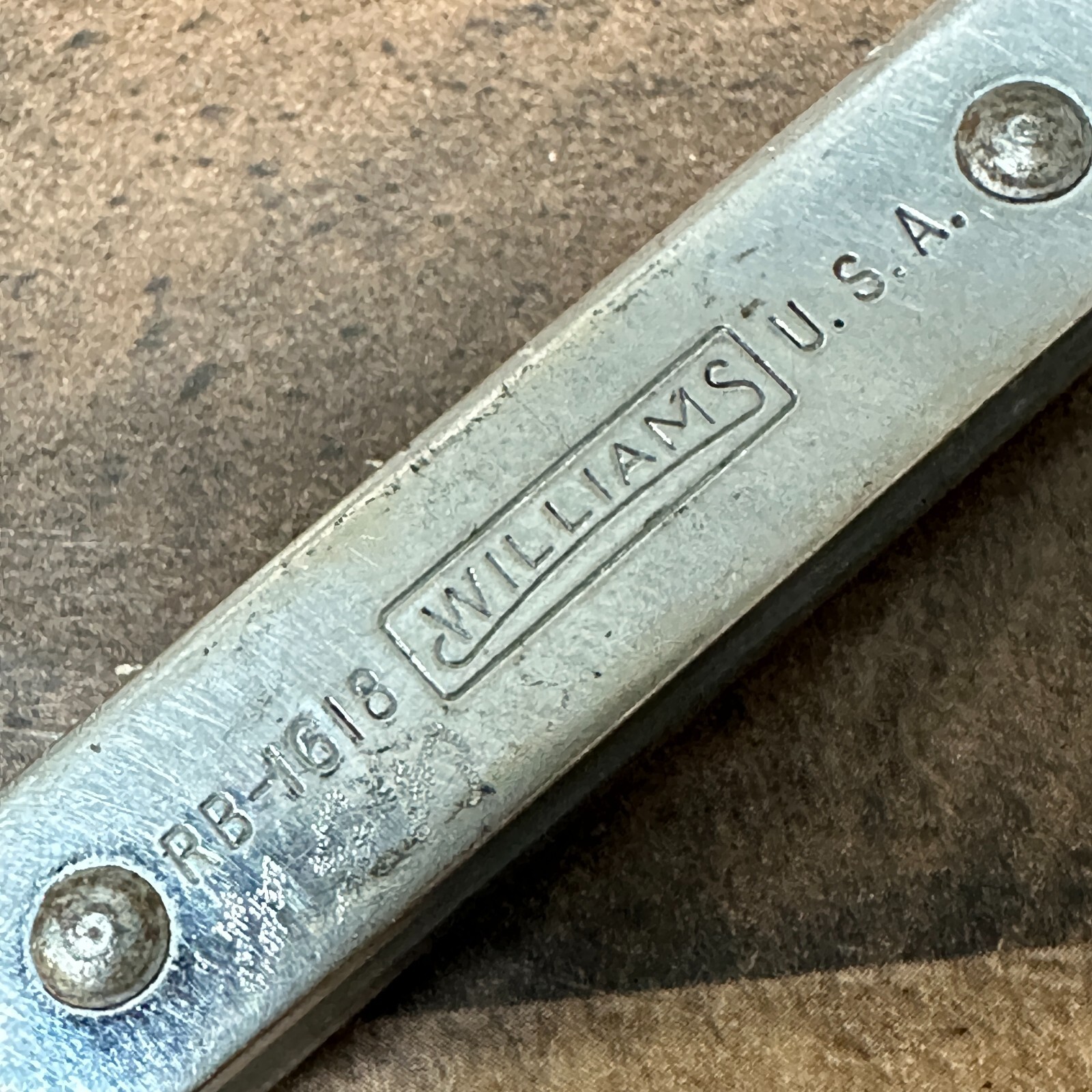 Williams 6 Pt. Ratcheting Box Wrench 1/2″ x 9/16″ RB1618 Made in U.S.A. Vintage
