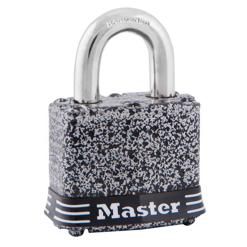 Master Lock 380D Chrome Plated Laminated Steel Padlock 1-9/16 in.