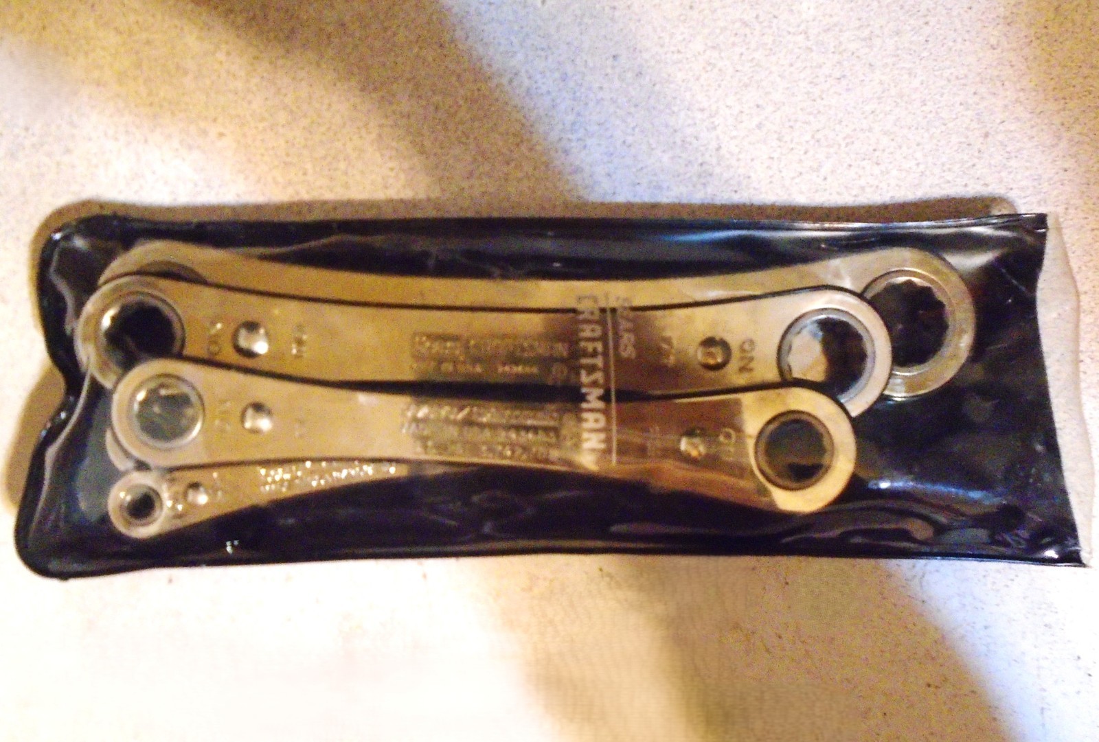 Sears Craftsman Circle I SAE 5 pc. Box End Ratchet Wrench Tool Set 9 4368 USA
