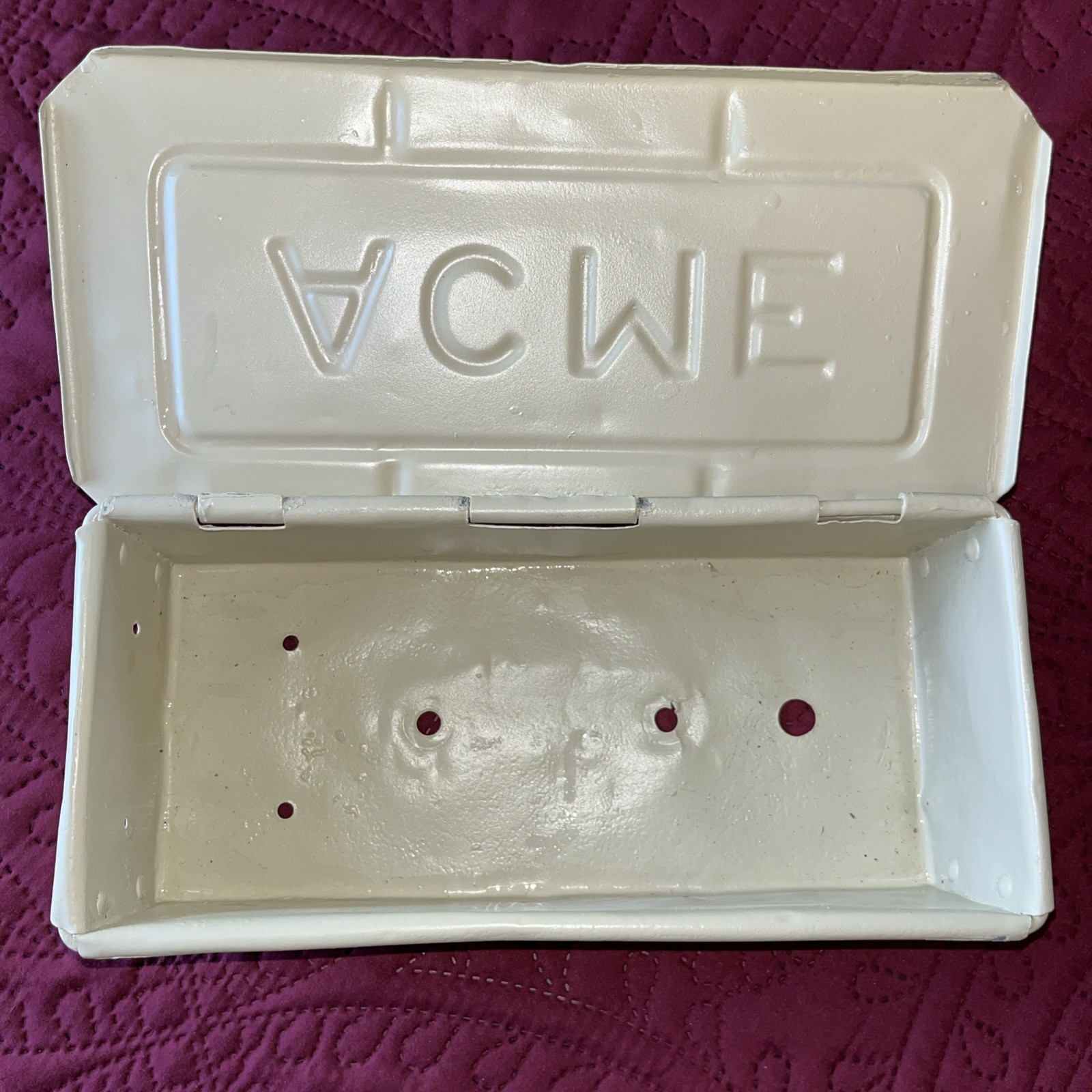 ACME Tractor Tool Box 11″ X 5″ X 3 1/4″ Vintage Older Restoration