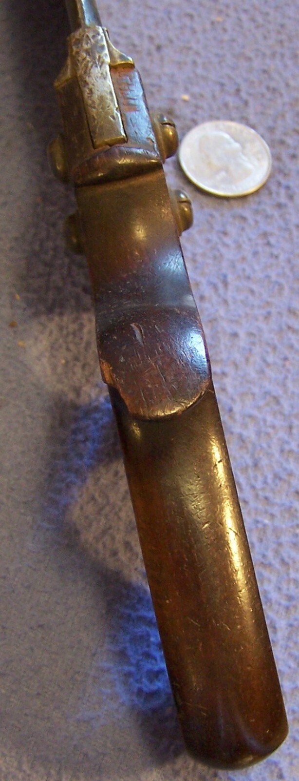 1800’s Surgeon’s pre Civil War bone saw amputation Mahogany handle brass nuts Dr