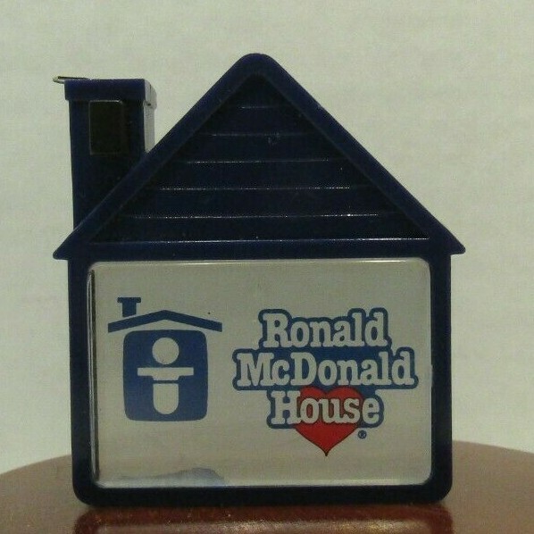 RARE! Vintage Advertising Tape Measure Ronald McDonald House Promo Navy Blue 6ft