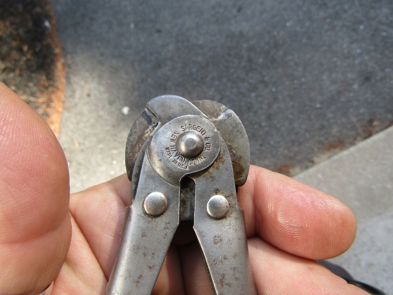 Vintage SARGENT & CO. Twin Jaw Wire Cutters 4 1/4″ Long New Haven CT. USA