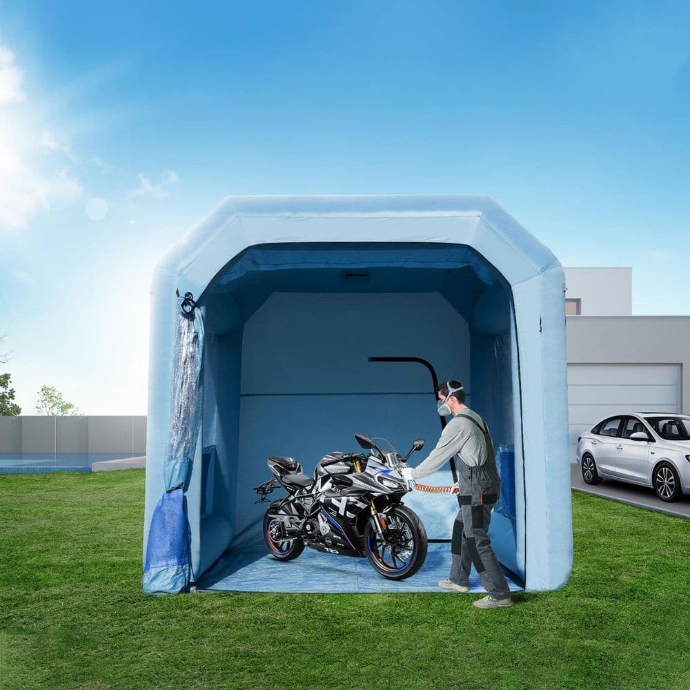 SKYSHALO 13.1 x 9.8 ft. Inflatable Paint Booth w/ Blower & Air Filter System