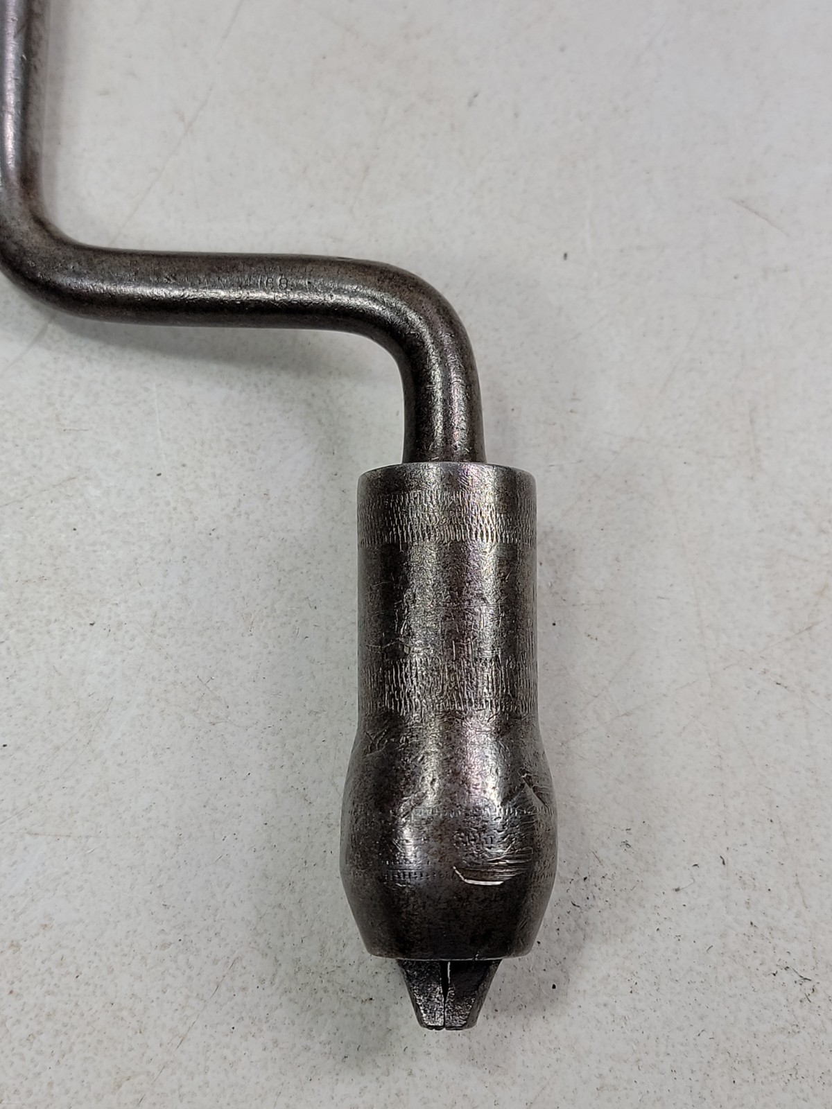 Early Vtg Antique Barber’s Improved Patent Bit Brace Hand Drill C.H. Amidon Pat