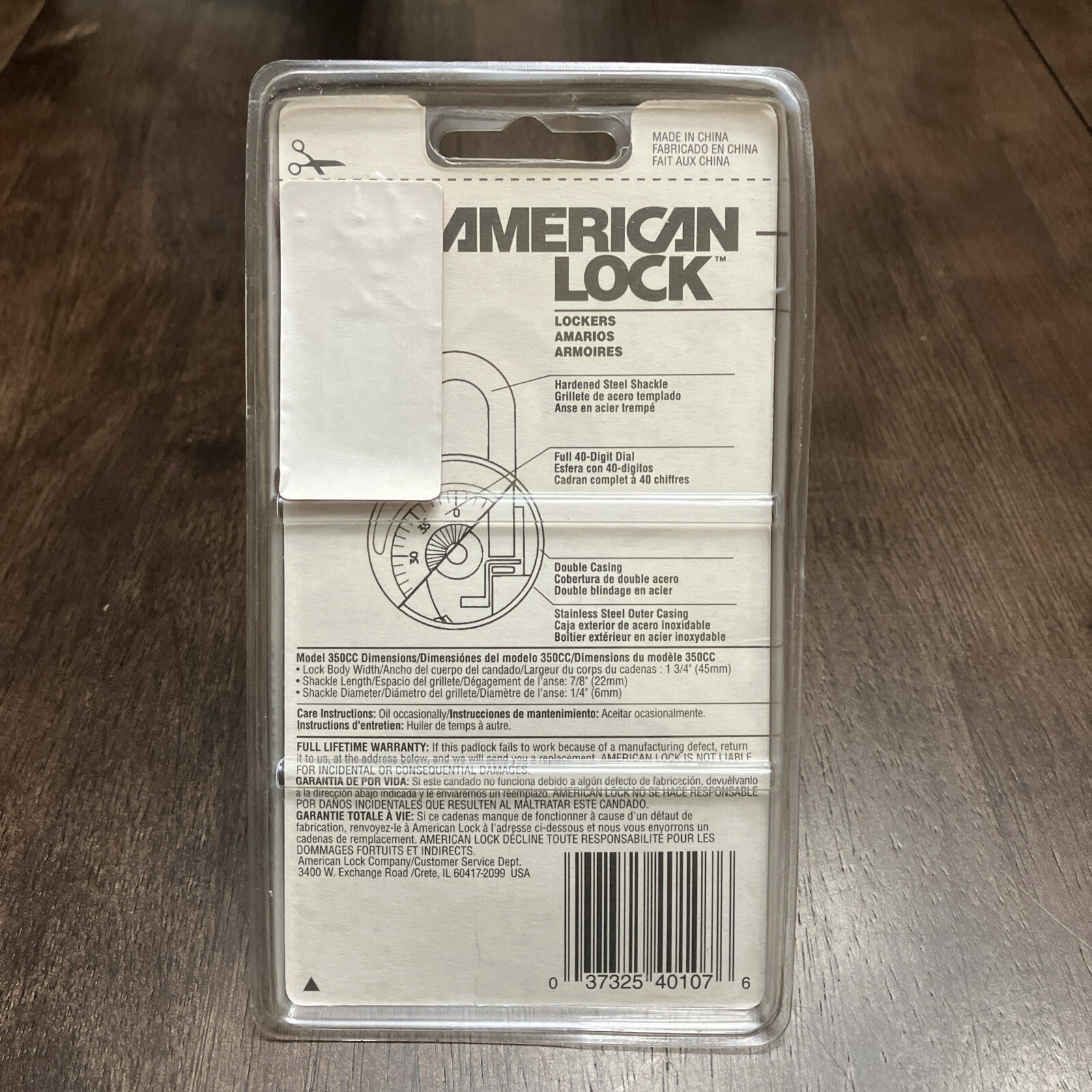 american lock combination 350cc New Old Stock