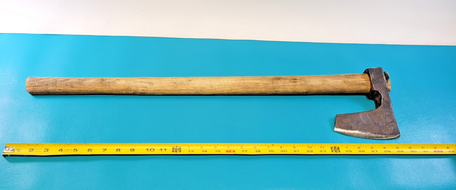 Antique Large Hand Forged Viking Bearded Axe Hatchet Ax 5.25″ Blade 29.5″ OAL