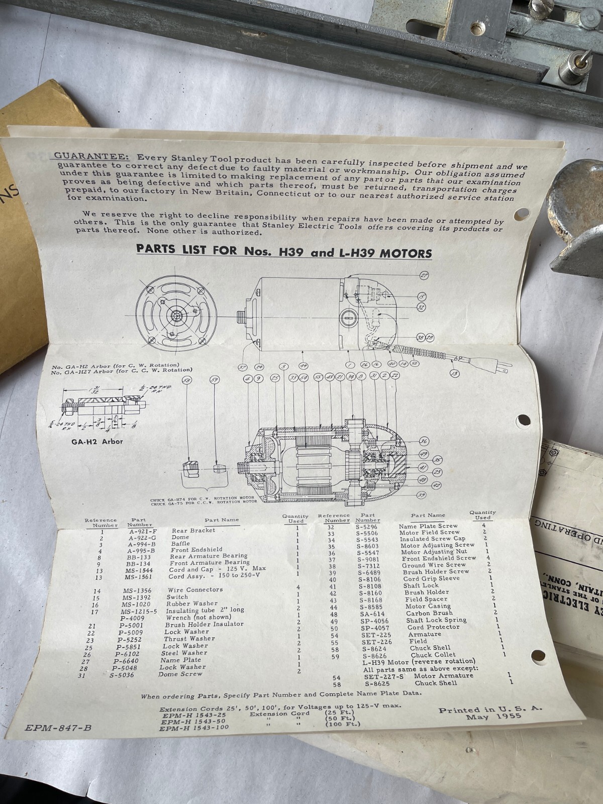 VTG Stanley Handyman H39 Type KA Router w/ Wasp Plane Accessories & Box