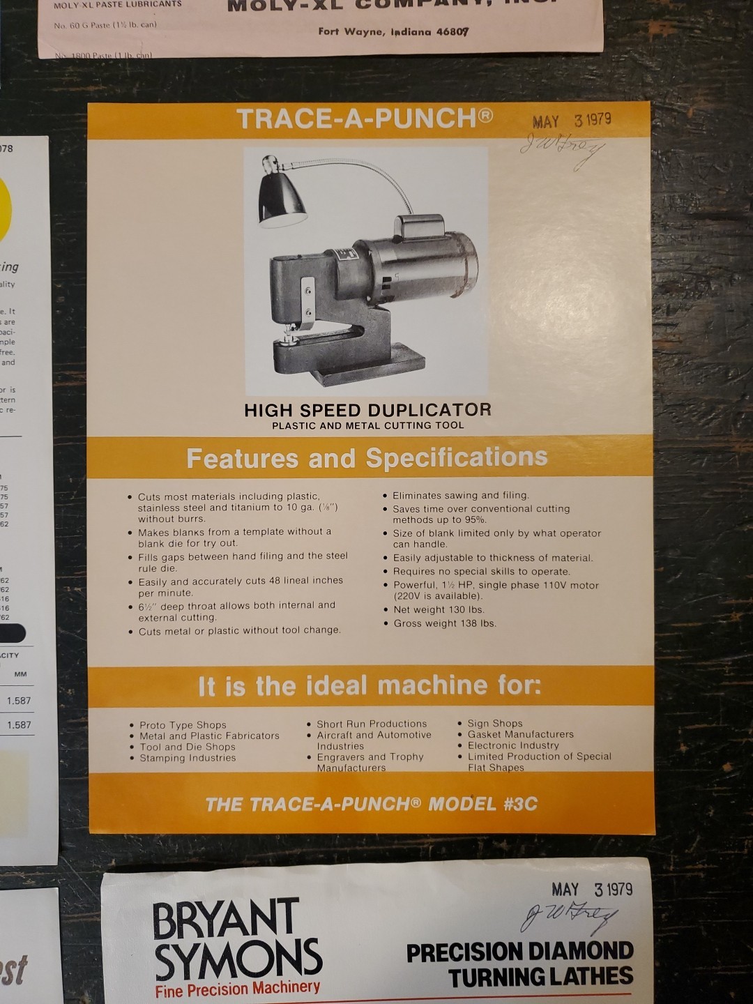 “Best Punch In Your Life” 44 Vintage 70s -80s Industrial Machine Tool 1 Page Ads