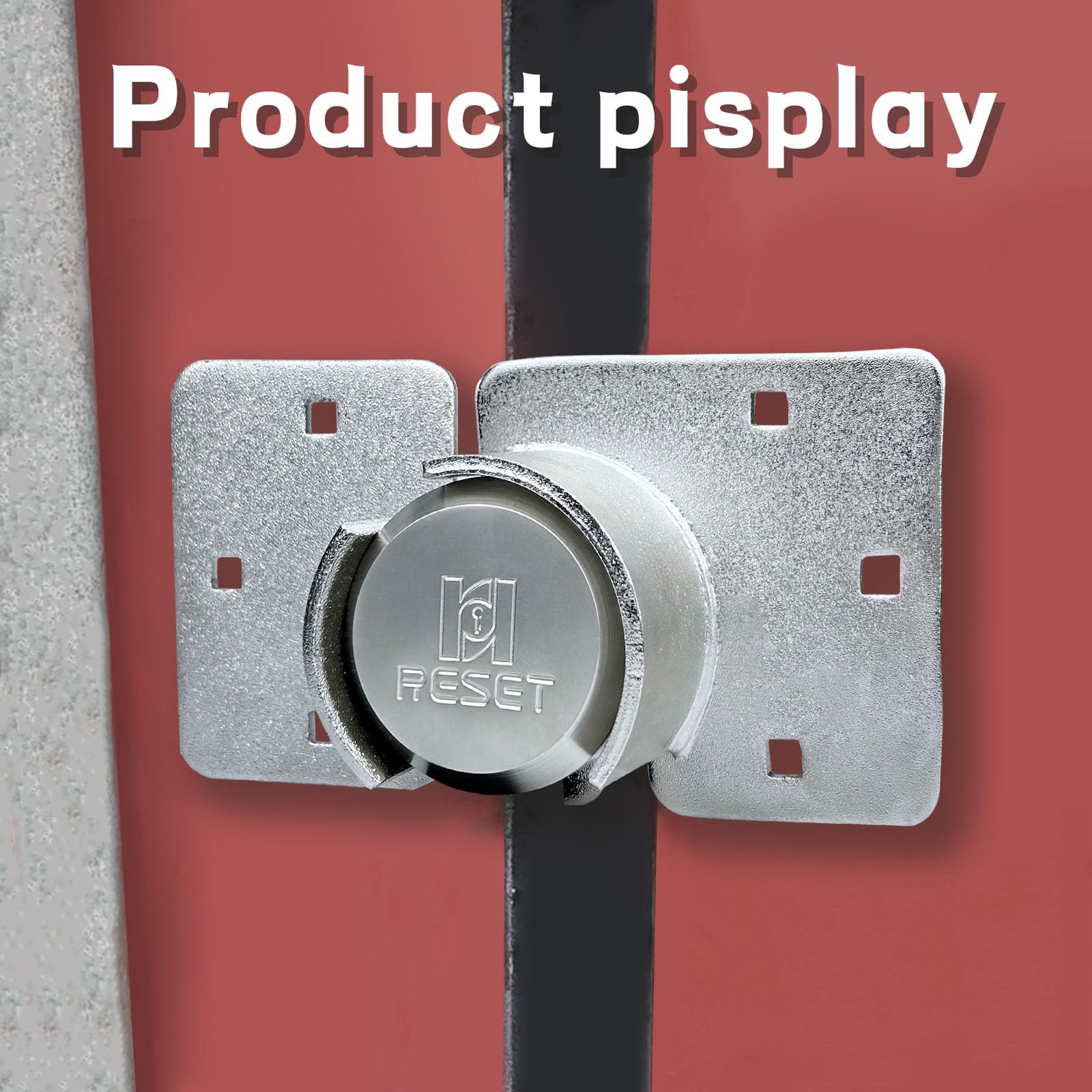 RESET-903 Keyed Alike Heavy Duty Hidden Shackle Padlock for Chain, Trailers,
