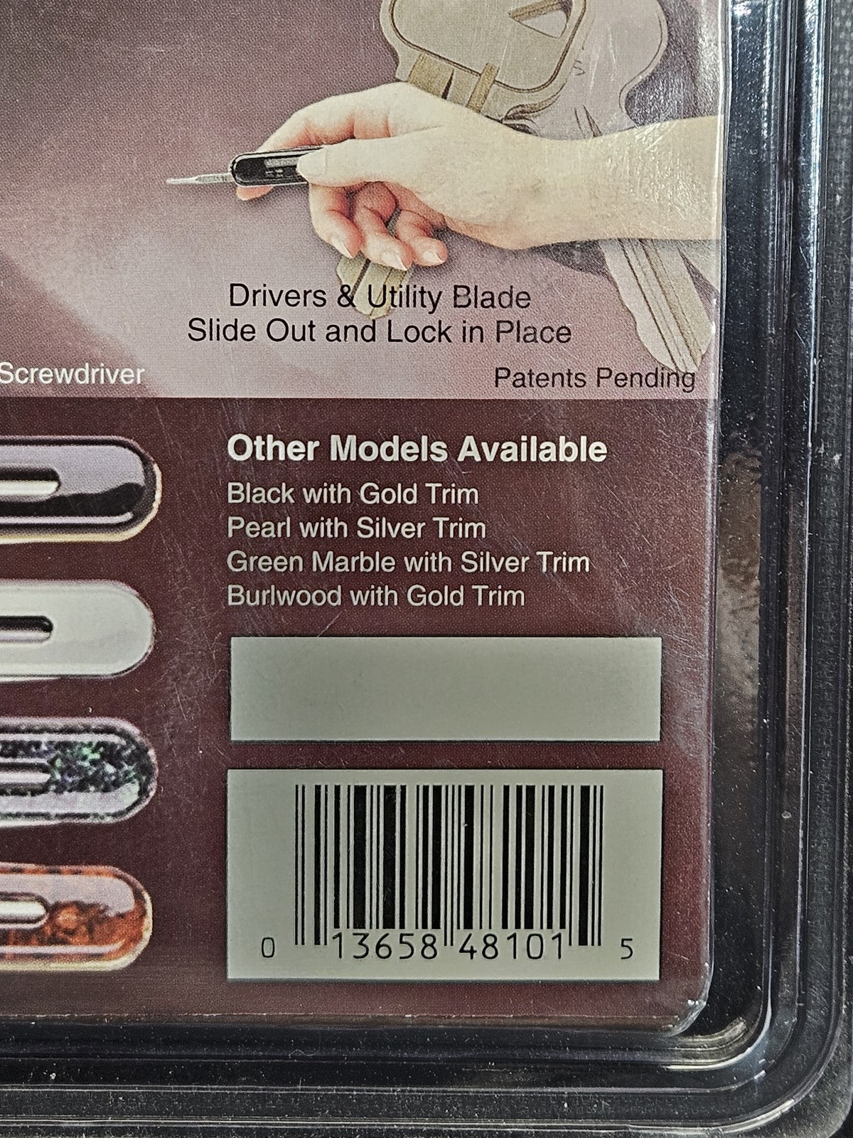 Gerber KeyStyle Burlwood #48101 Keychain Multi-Tool NIP Fiskars Scissors