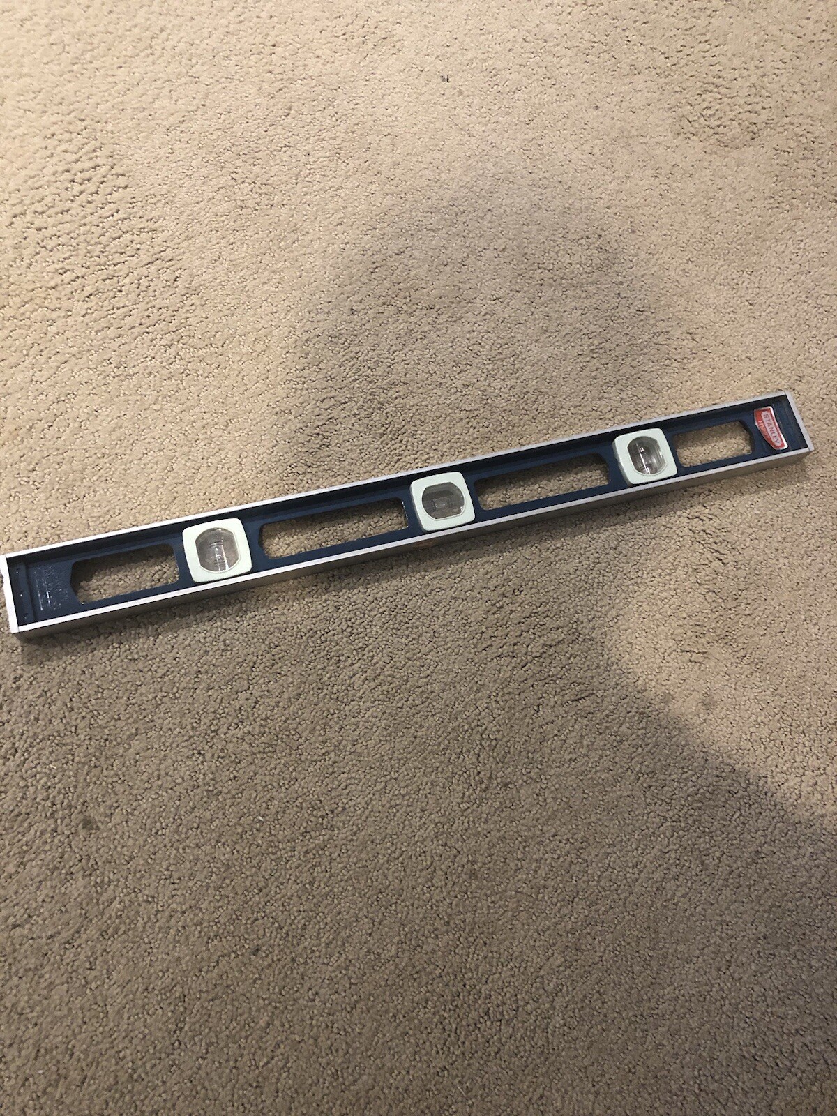 Brand NEW VINTAGE STANLEY HANDYMAN ALUMINUM NO. H1297 – 24″ BUBBLE LEVEL USA