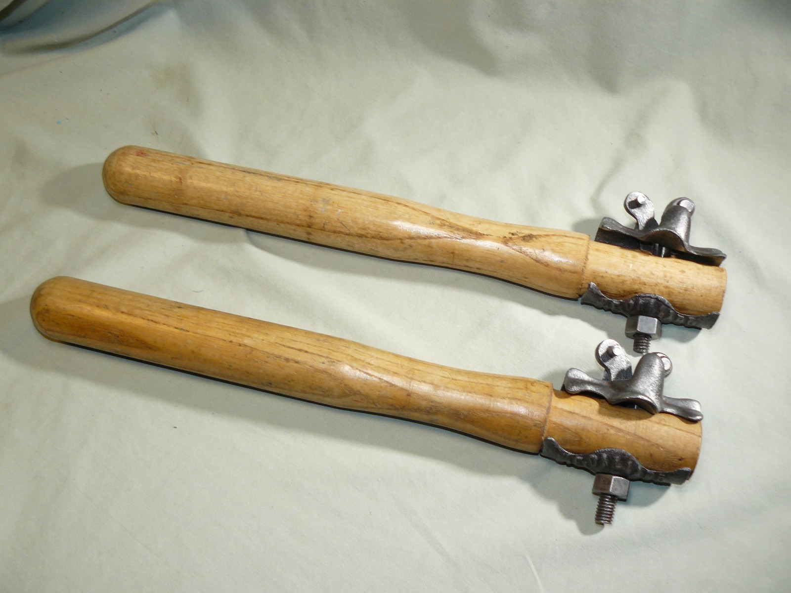 Pair of Vintage W.E. Dillard Two Man Cross Cut Saw Handles Pat Date Dec 5, 1905