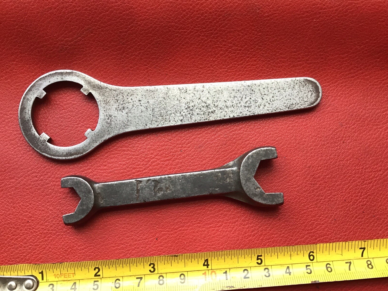 CHATER LEA MOTORCYCLE BICYCLE ENGINE VINTAGE SPANNERS RARE PARTS OF OLD TOOL KIT