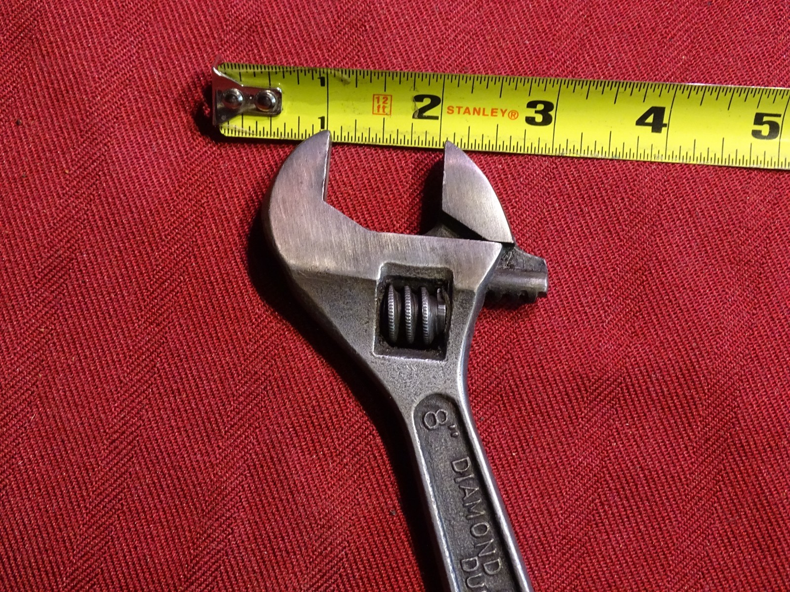 Diamond Calk Horseshoe 8″ Adjustable Wrench Crescent Style With 9/16″ Box End
