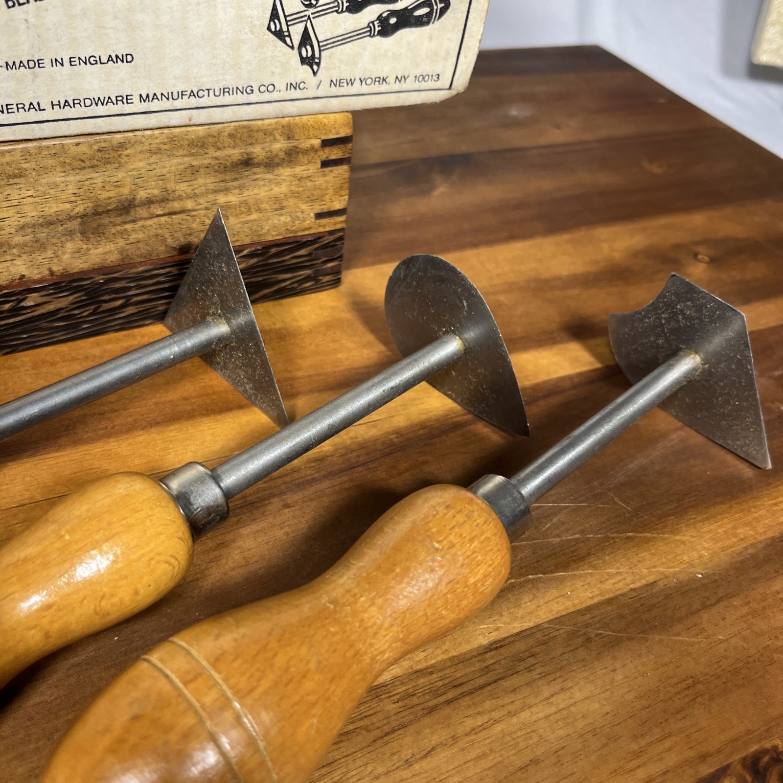 General Shavehooks 3 Piece Set Made In England With Original Box