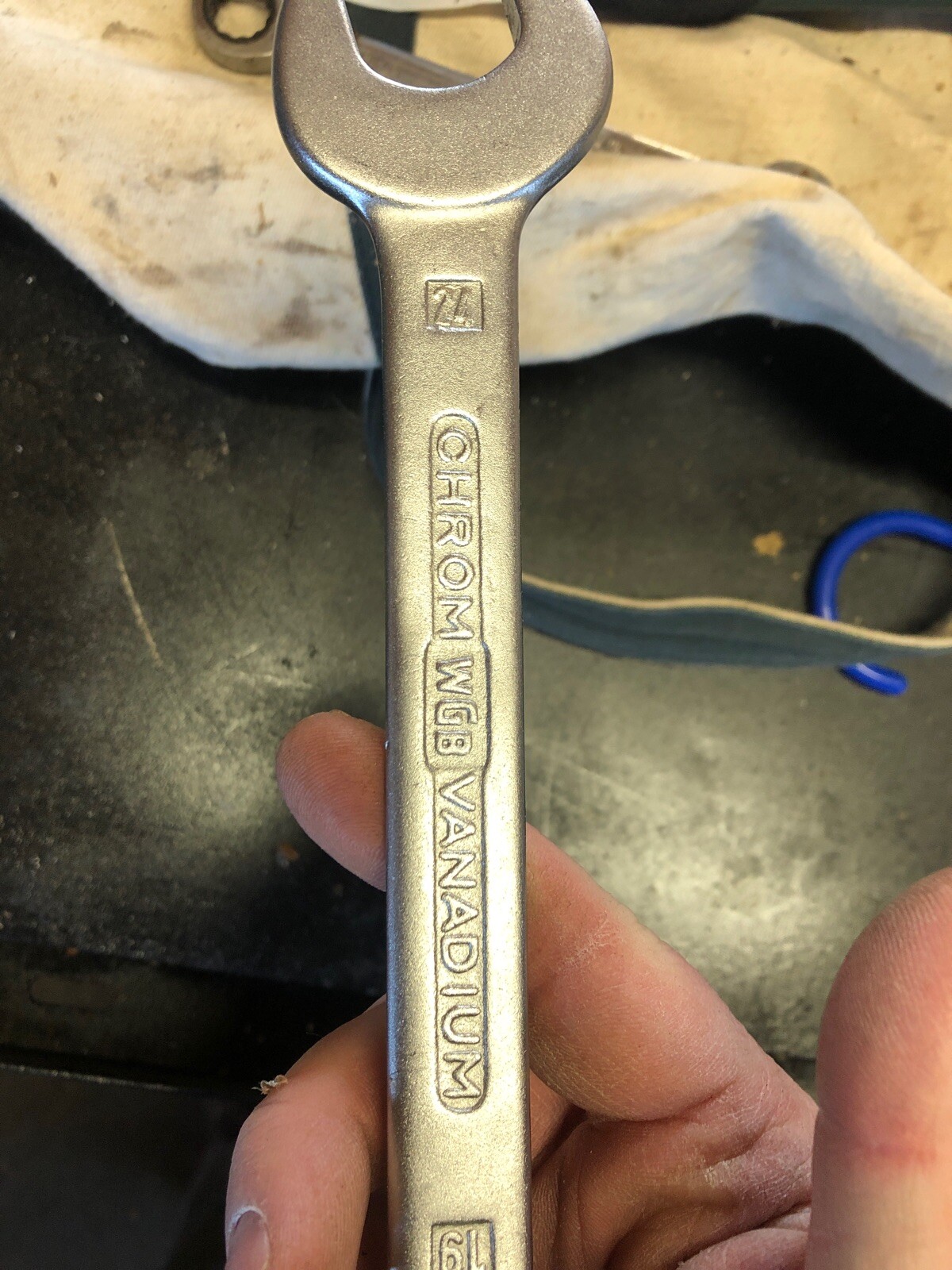 Vintage Germany WGB 24x17mm Open end Wrench 263 656