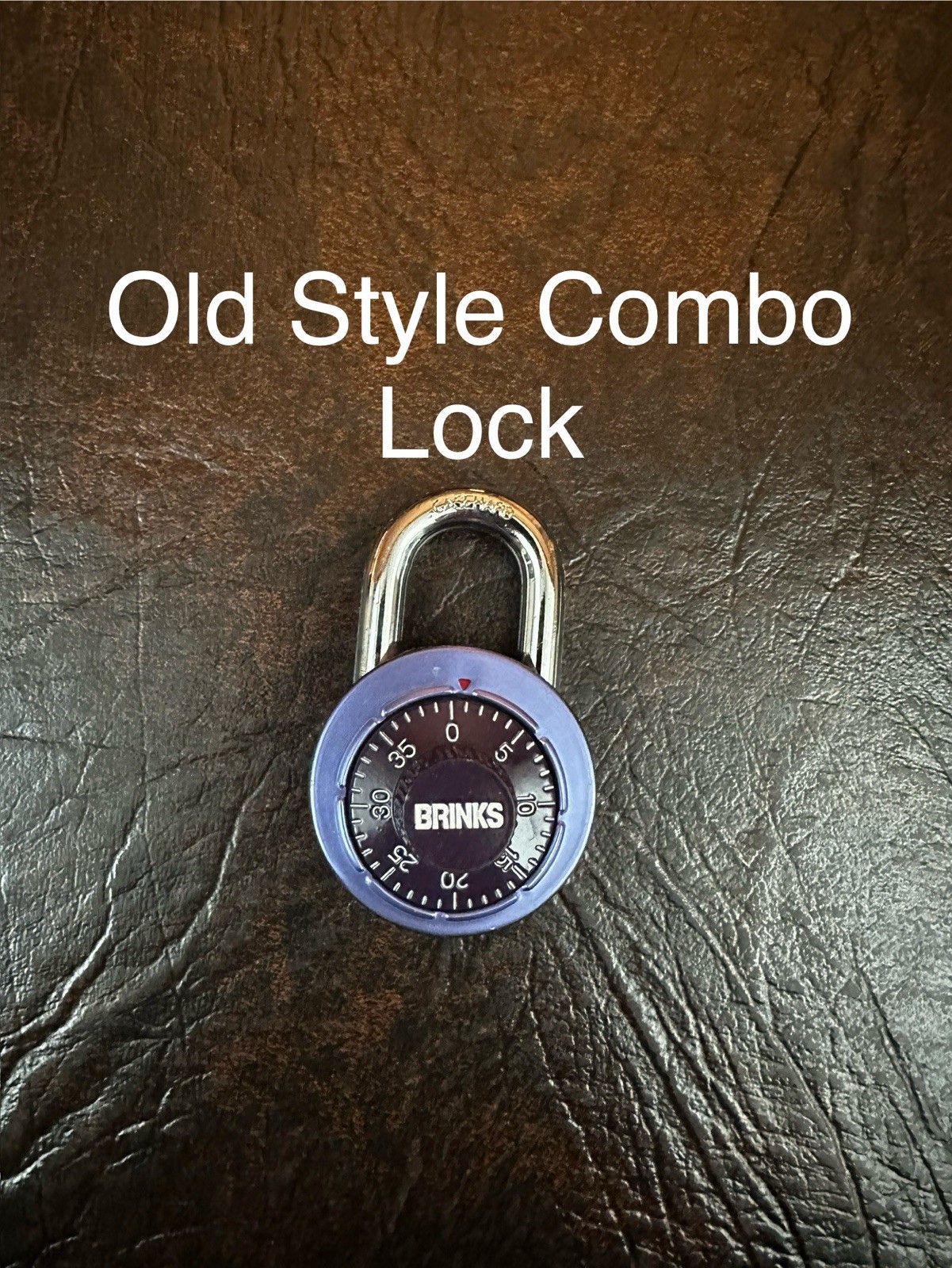 Brinks 162-49004 1-7/8” 48Mm Steel Dial Combination Old School Padlock Purple
