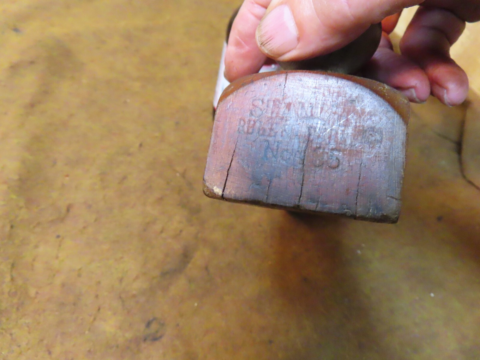 Stanley 135 Wood Liberty Bell Plane,knob Assy(ONLY),hardwood~AVG+🤠S6.23R