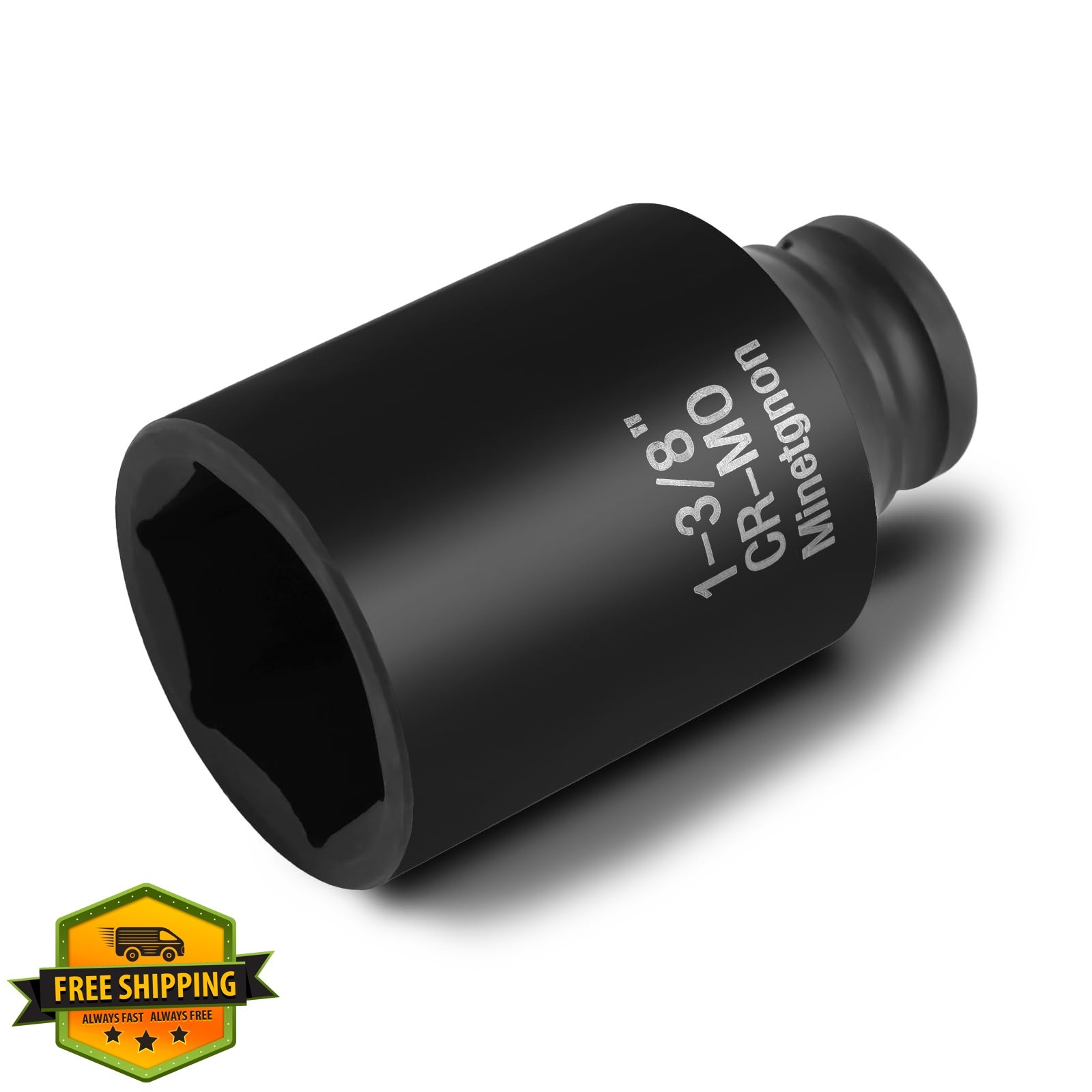 1-3/8 Socket Deep 1/2 Drive Impact Socket 6 Point CR-MO Axle Nut Heavy-Duty S…