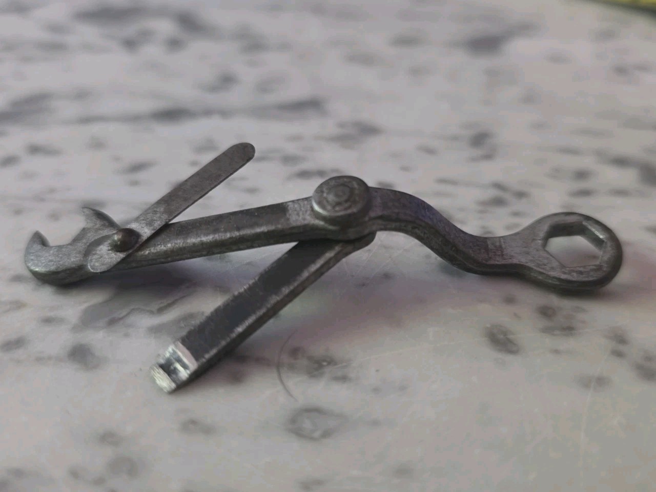 Vintage Tiny Wrench For Magnetos American Bosch Multi-tool Screwdriver Gauge