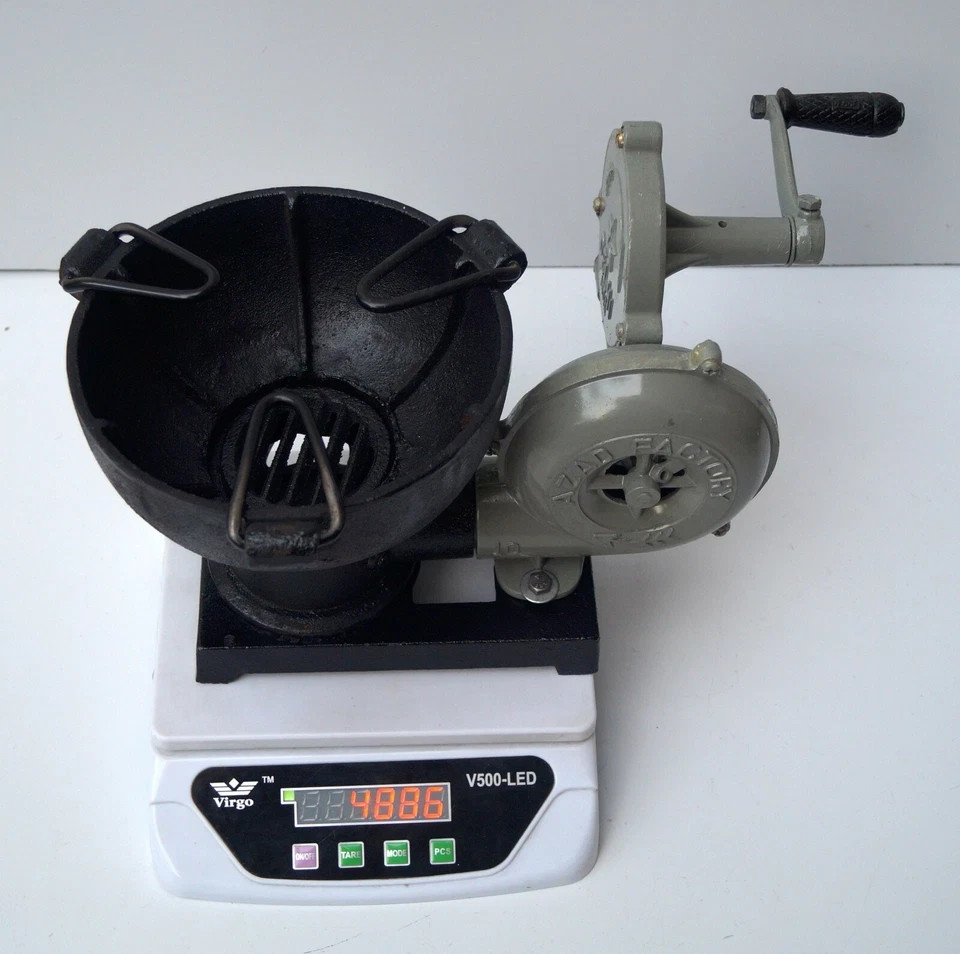 Thanksgiving Manual Azad Worm Gear Blower Furnace Blacksmith Tool Hand Blower