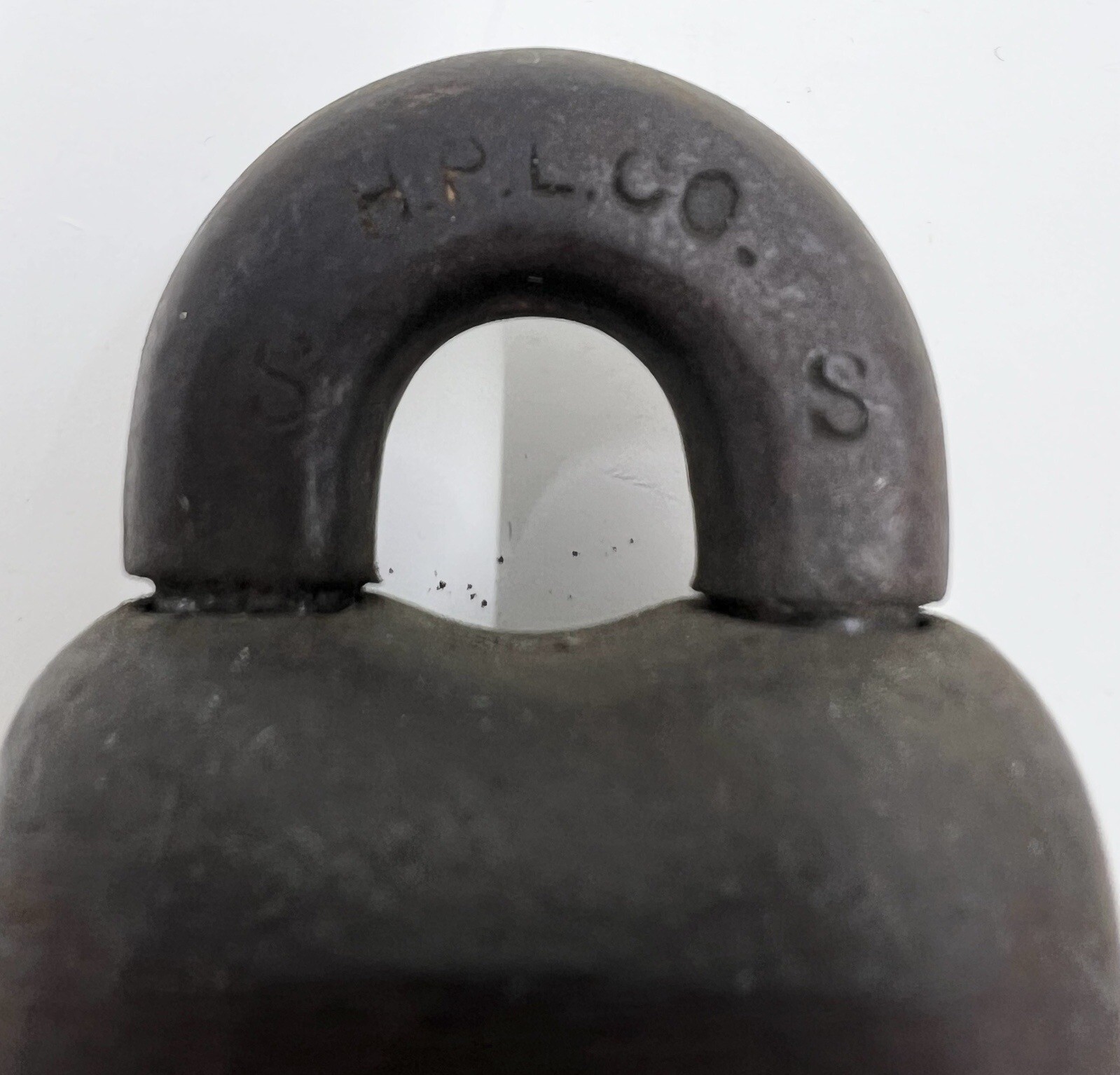Vintage JHW Climax Co Scandinavian Style Padlock Lock w/Key Cast Iron Works