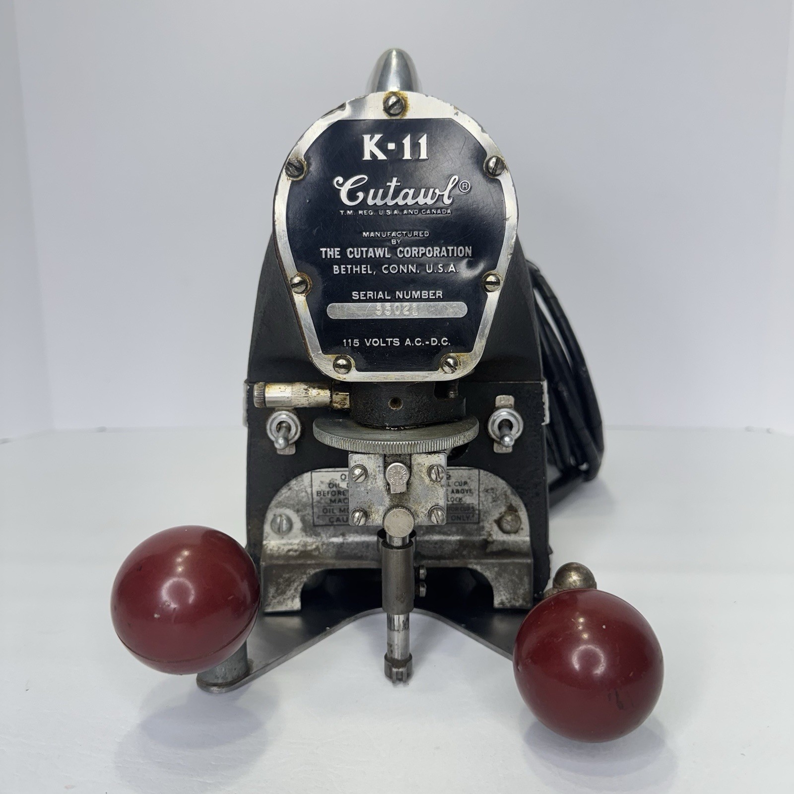Vintage Cutawl K-11 Precision 360° Adjustable Head Jigsaw Sign Making – Tested –