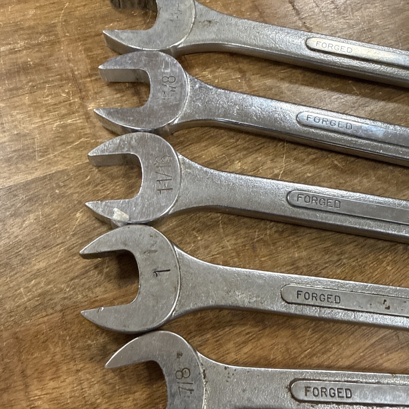 Vintage SK Tools USA 5 Piece Set C-40 1-1/4” Thru C-28 7/8” 12 Point Combination