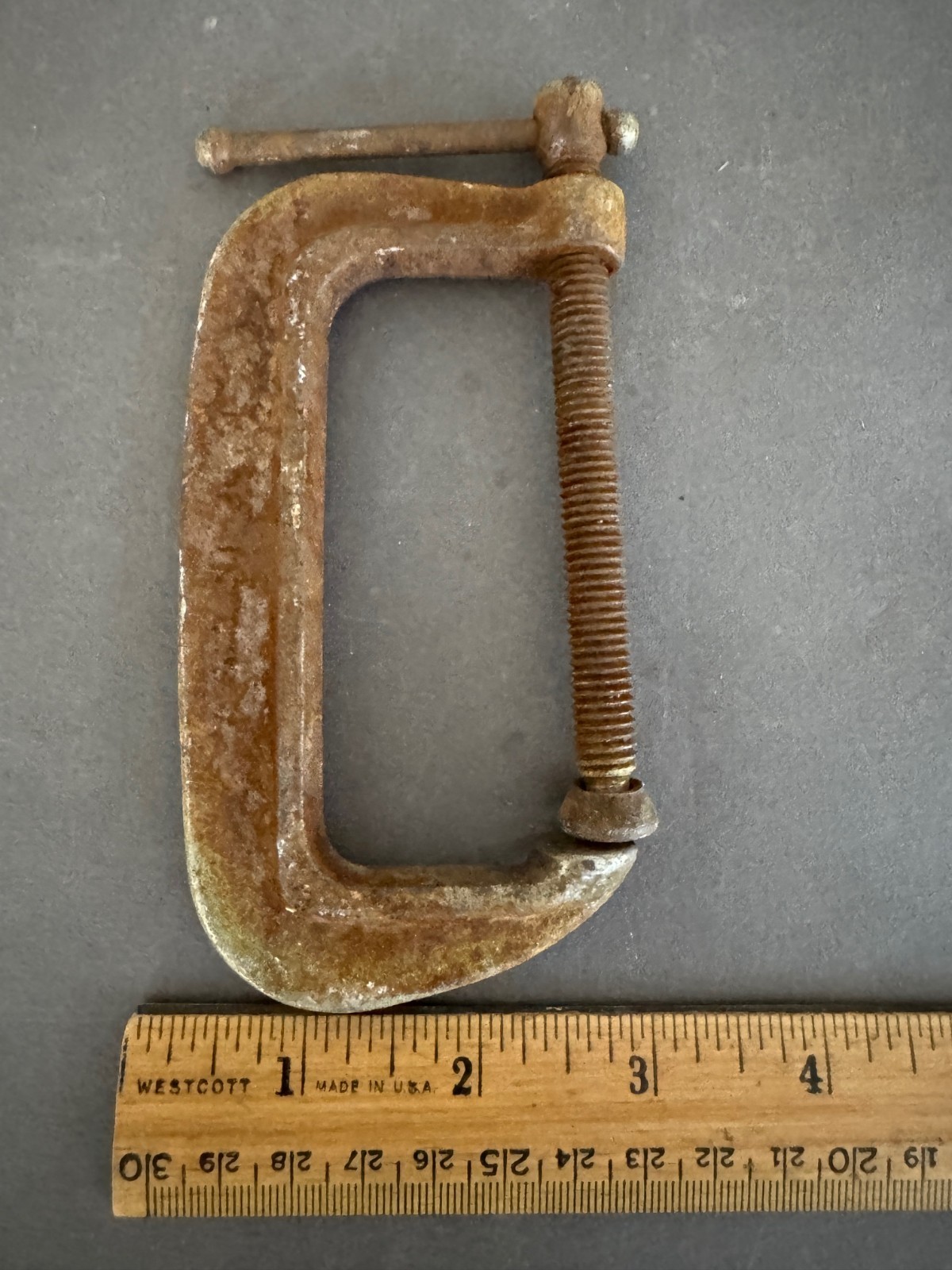 LOT OF 7 MACHINIST VARIOUS SIZE C-CLAMPS KLEIN, CINCINNATI, B&C, ALLTRADE VTG