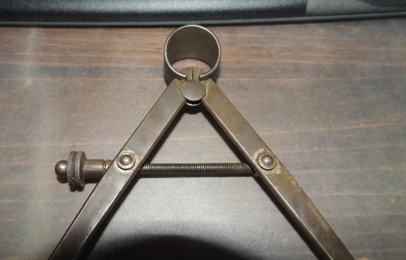 7″ Vintage MILLERS FALLS CO. Inside Caliper, 6” LEGS, Greenfield, MASS USA
