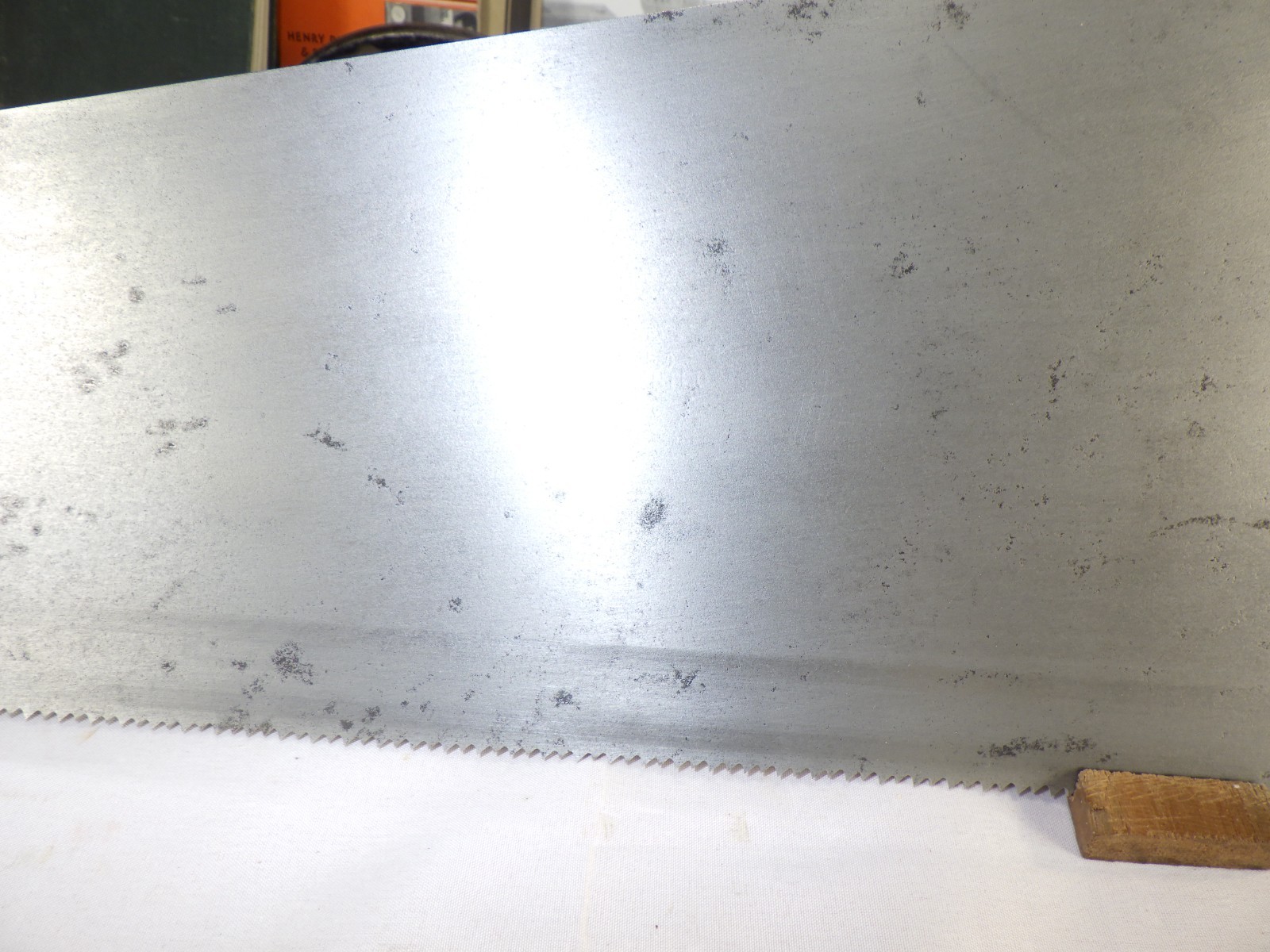 Disston #7 Panel Saw, 10 ppi Cross Cut, 22″, 1896-17, Jointed Sharpened INV 252