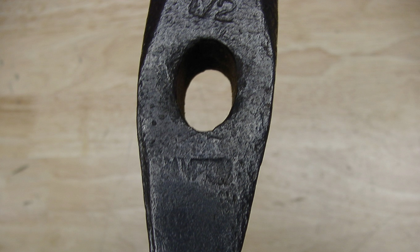 Unreadable Brand 1-1/2 Straight Peen Hammer Head,2lbs12oz.,6-3/16″,VGC,Use &Wear