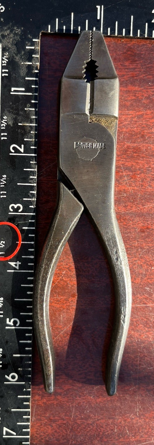 6” Pliers British Made 🇬🇧 Vintage classic car motorcycle tool kit