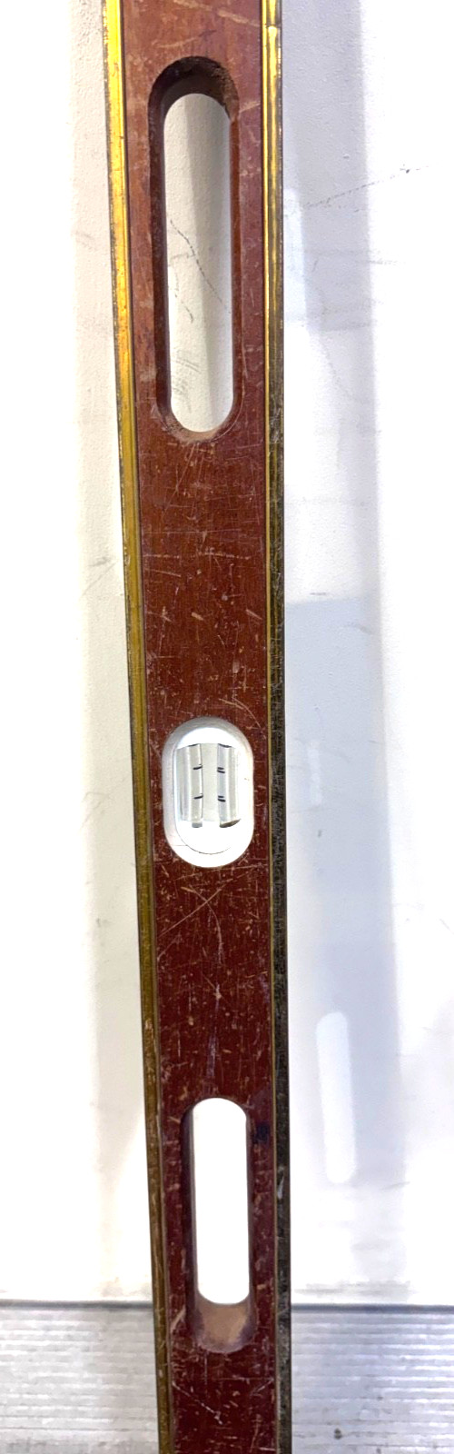 Vintage American Co 48″ Wood & Brass Carpenters Level KS83712-48