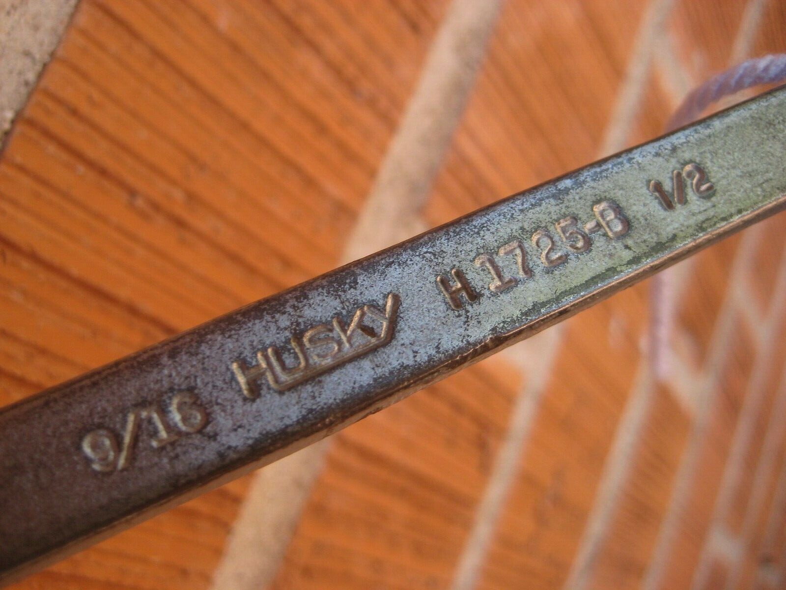 1950s Vintage HUSKY – Alloy Steel ** 1/2″ & 9/16″ Open End Wrench H1275-B USA