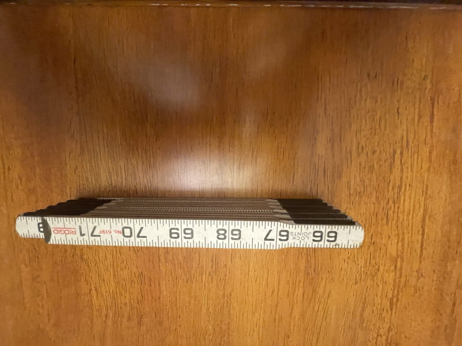 RIGID Model 619 6′ Folding Rule The Ridge Tool Co. Elyria, Ohio Made In USA