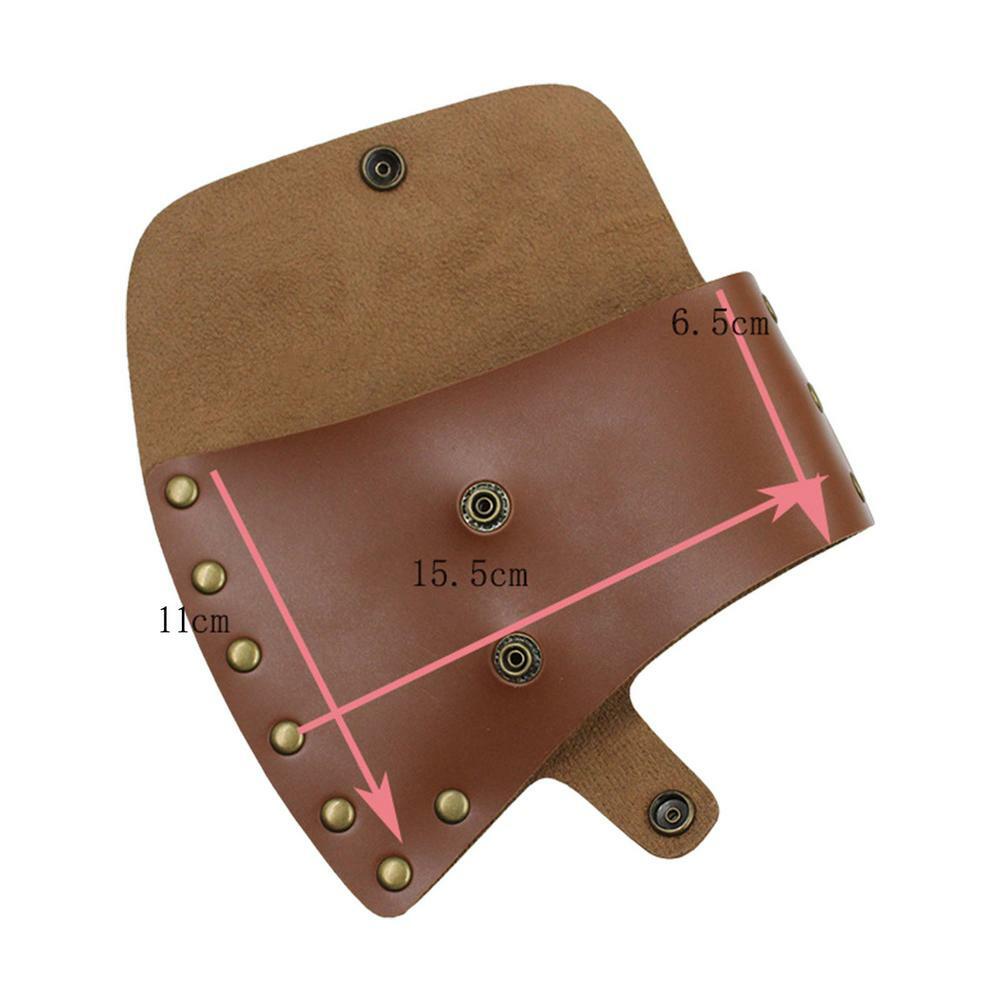 Leather Axe Sheath Head Cover Hatchet Head Holster Axe Case Camping Blade Cover