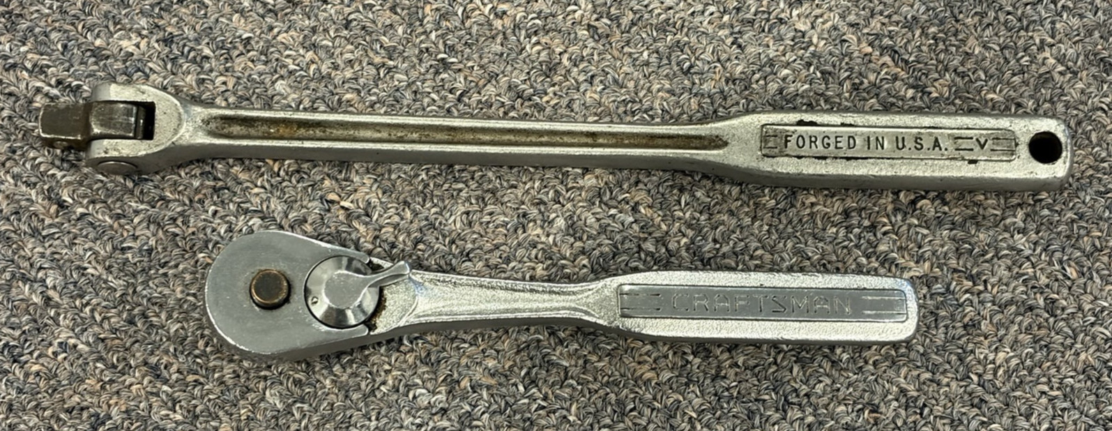 Vintage Craftsman 3/8″ Drive Ratchet, Breaker Bar, Slide T Bar, Extensions Lot