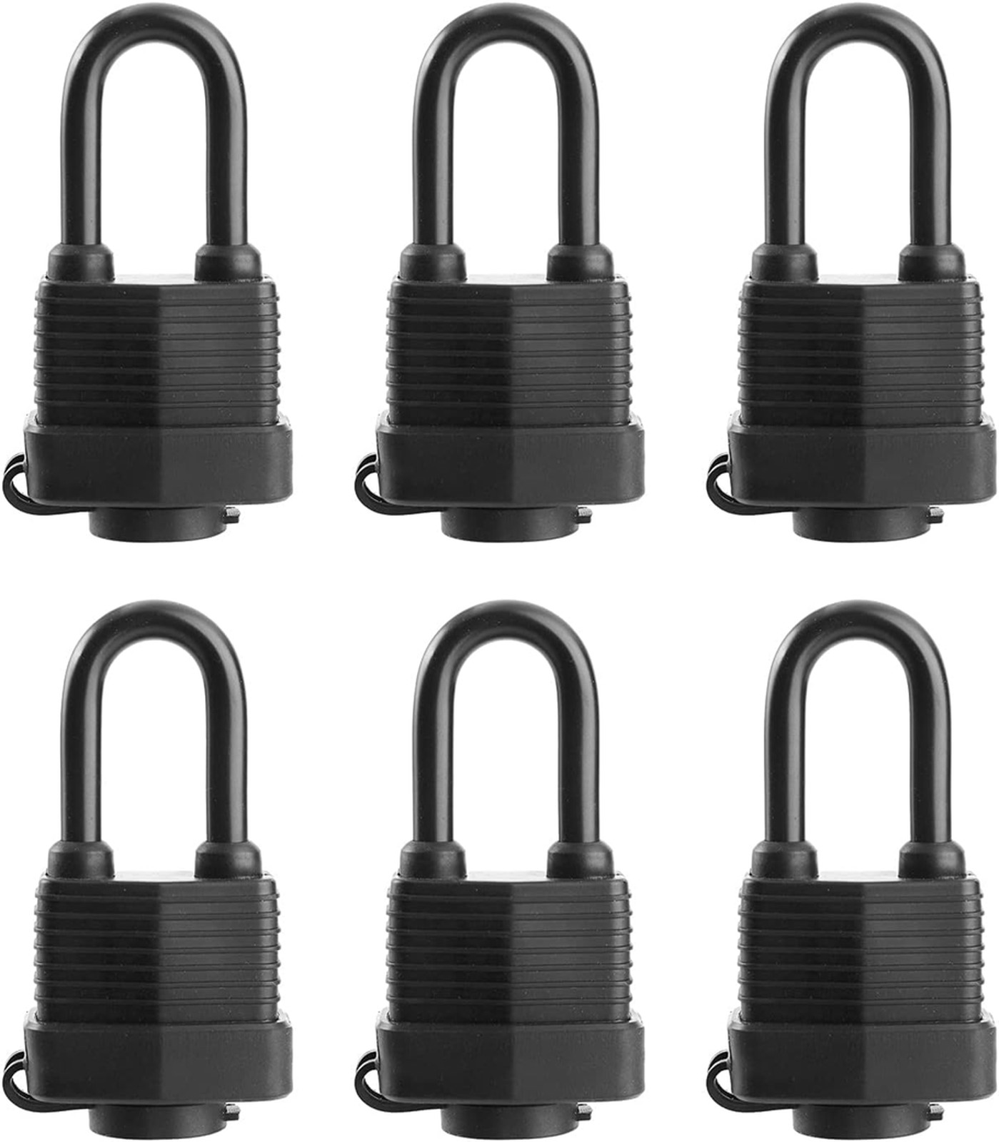 Waterproof Padlocks Keyed Alike for Outdoor use, Covered Heavy Duty Laminated