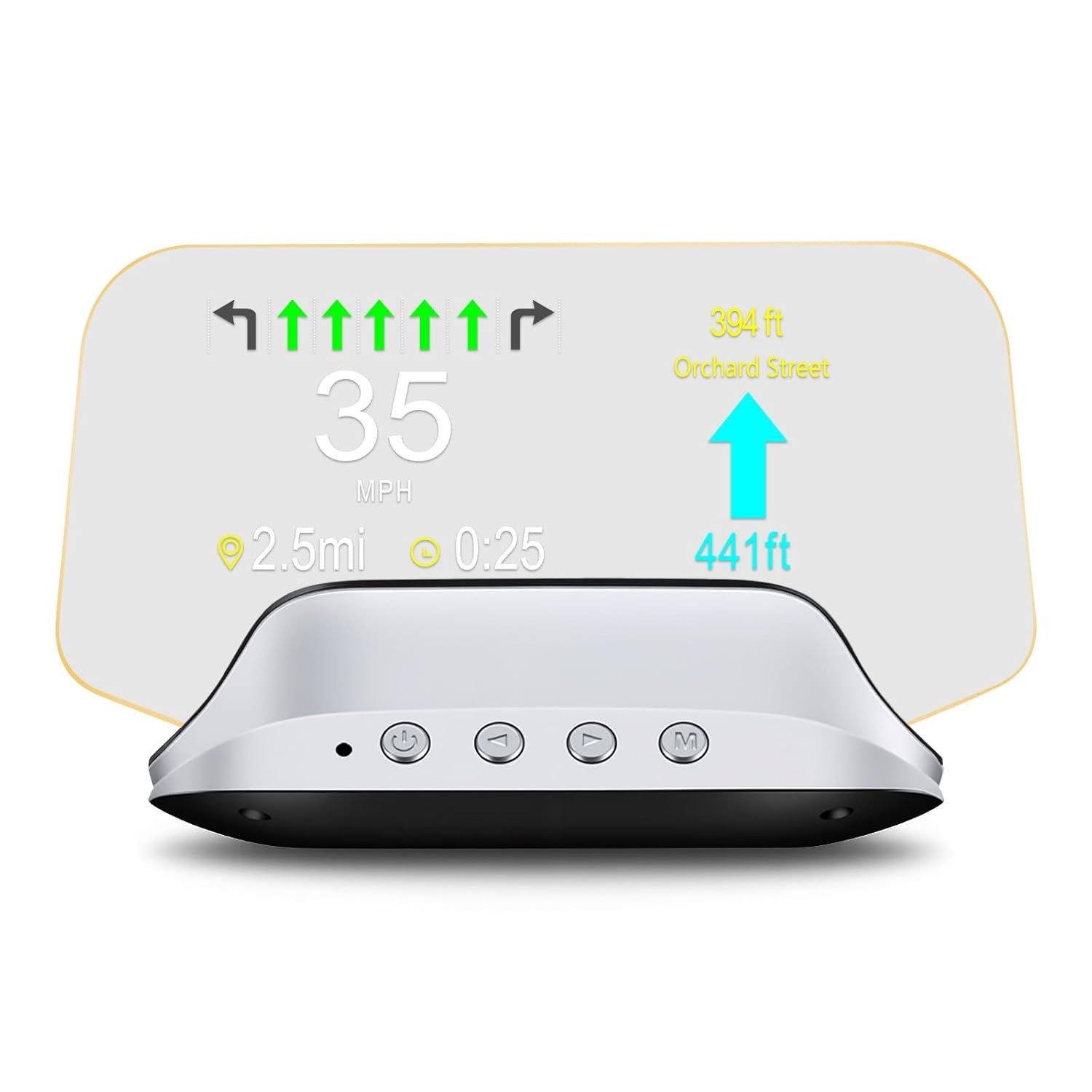 OBD2 Digital Speedometer for Car with Turn Indication, OBD2 & GPS Dual System,