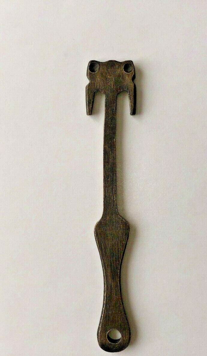 Antique T Shaped Key Tool Prong Wrench Girdle Hanger ? B-17 Bomber plane WWII
