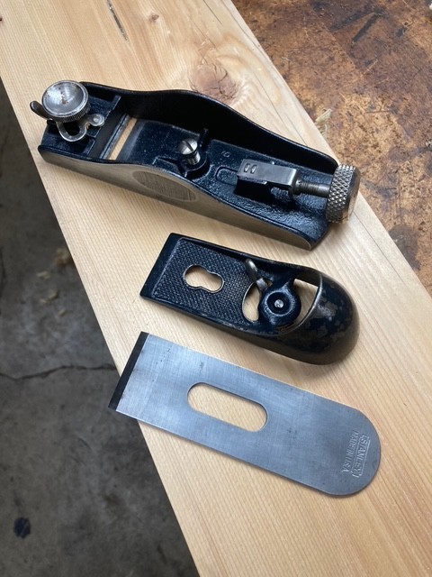STANLEY 60 1/2 ADJUSTABLE THROAT BLOCK PLANE-25 DEGREE BEVEL BLADE-TUNED-VIDEO!!