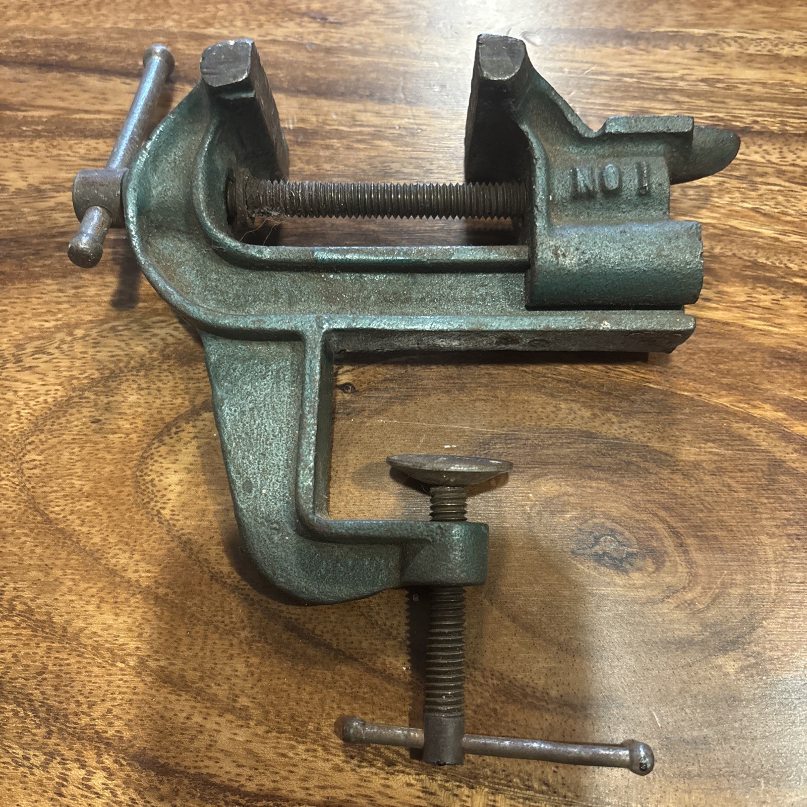 Vintage LH & F Co Vice Clamp No 1 Littestown Hardware Jeweler Custom Table Mount