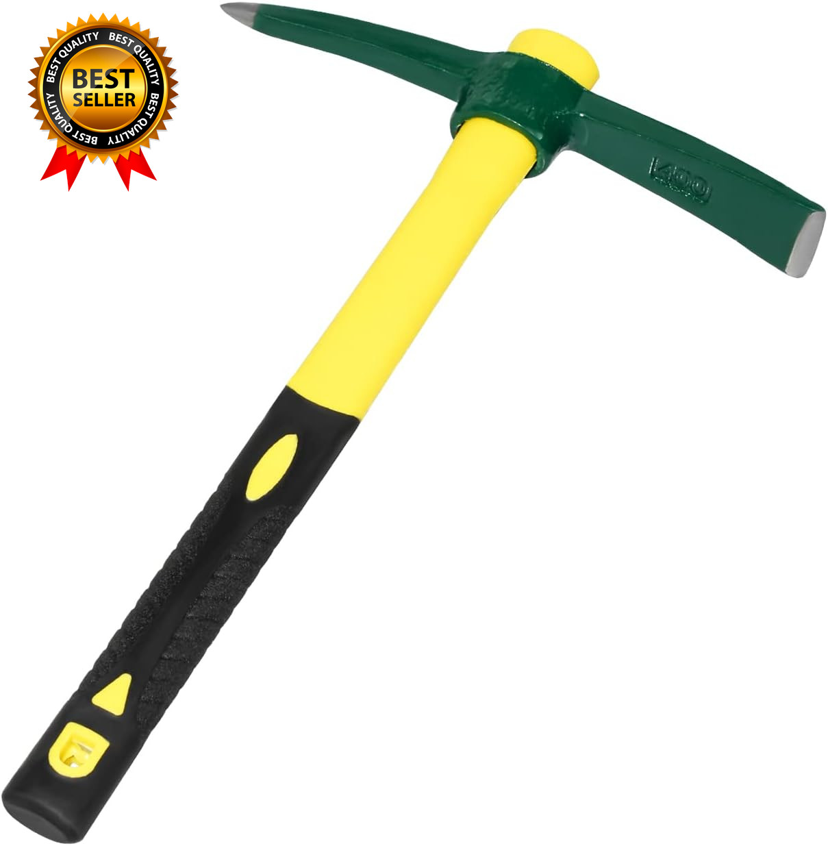 Forged Adze Pick Weeding Mattock Hoe Pick Axe 15-Inch One Piece Intact